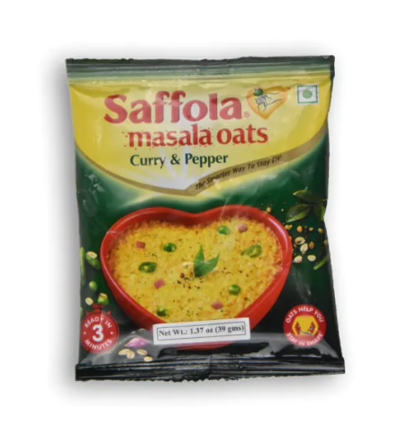 SAFFOLA Masala Oats Curry & Pepper 1.37 OZ